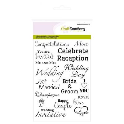 CraftEmotions Clear Stamps - Wedding
